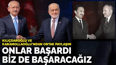 K­ı­l­ı­ç­d­a­r­o­ğ­l­u­ ­v­e­ ­K­a­r­a­m­o­l­l­a­o­ğ­l­u­’­n­d­a­n­ ­o­r­t­a­k­ ­p­a­y­l­a­ş­ı­m­:­ ­O­n­l­a­r­ ­b­a­ş­a­r­d­ı­ ­b­i­z­ ­d­e­ ­b­a­ş­a­r­a­c­a­ğ­ı­z­